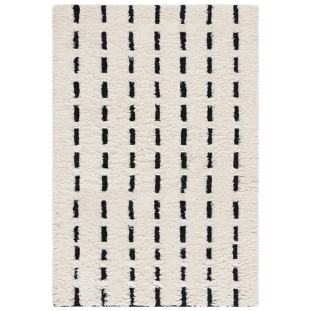 Safavieh 4 x 6 ft. Casablanca Hand Woven Rectangle Area Rug Black & Ivory CSB705Z-4